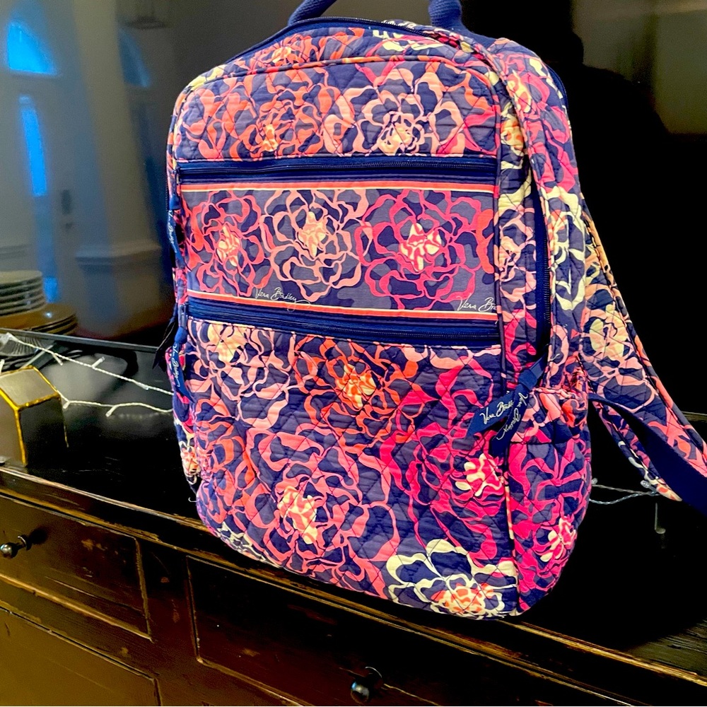 Vera Bradley Quilted Floral Backpack - Picture 8 of 9